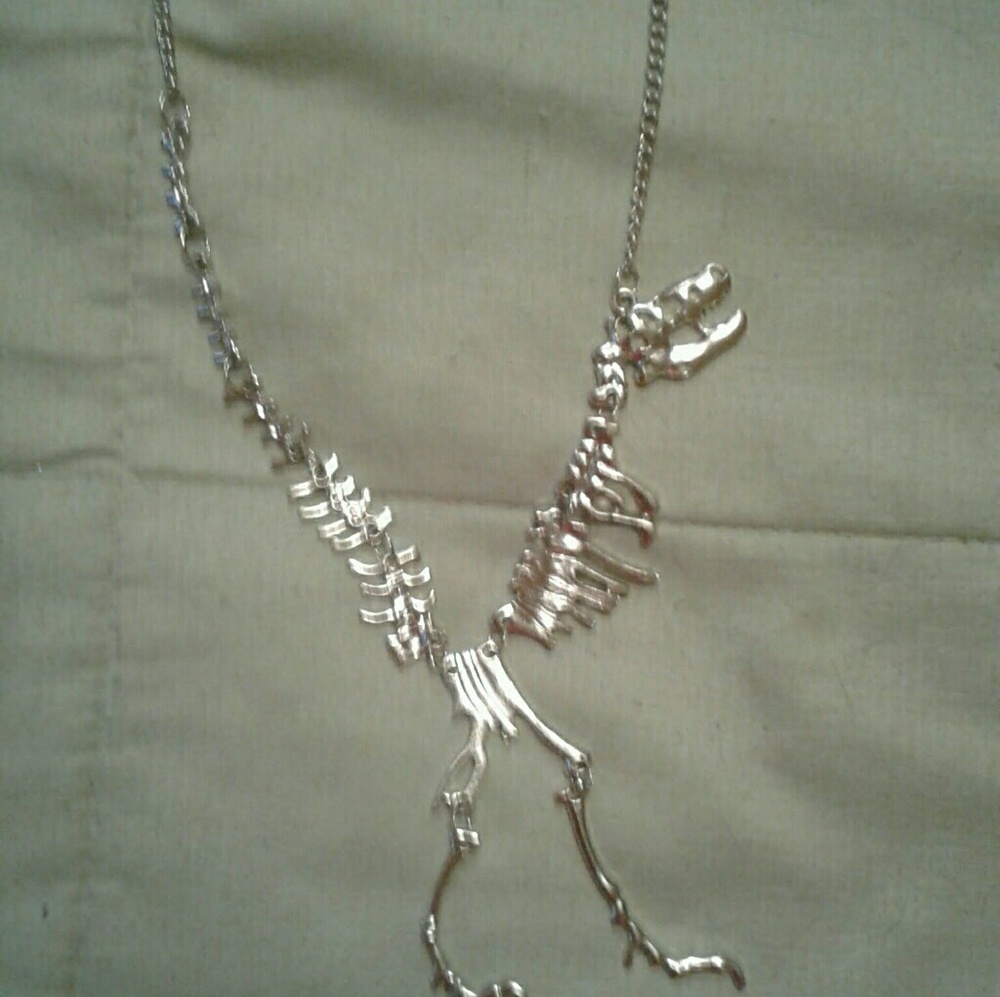 T-Rex bones necklace